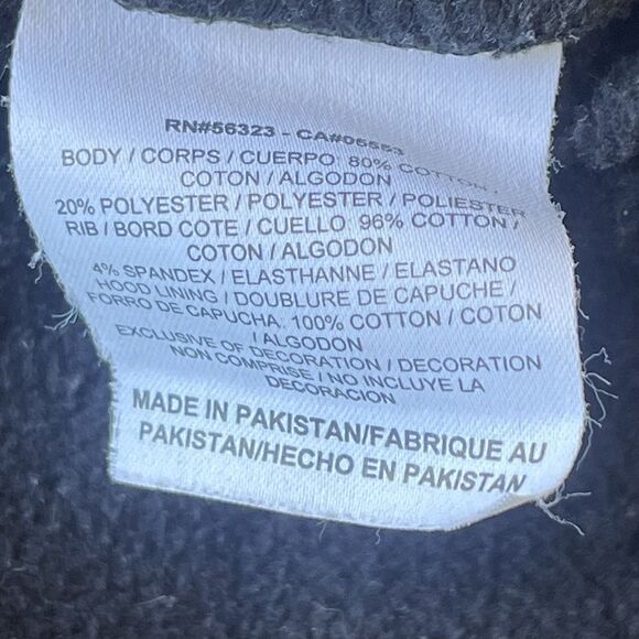 Nike Men’s Y2K Full Zip Hoodie Sweatshirt XXL Embroidered Swoosh Faded Black - Picture 5 of 7